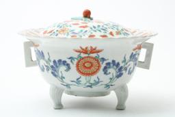 Porseleinen Kakiemon dekselpot