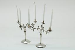 Miniatuur zilveren kandelaars