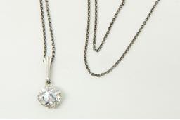 Witgouden jasseron collier