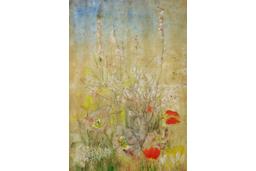Lentebloesem en tulpen